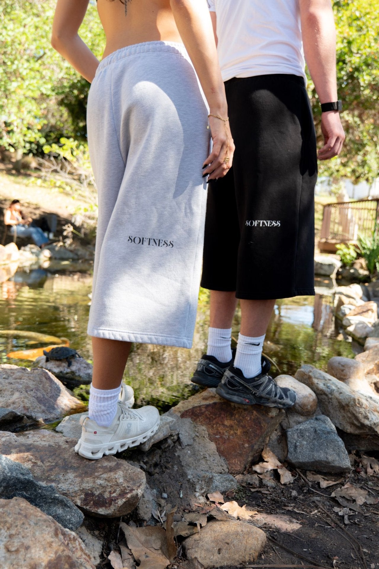 Softness on both backs by the pond