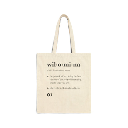 "wil·o·mi·na" Definition Everyday Tote Bag