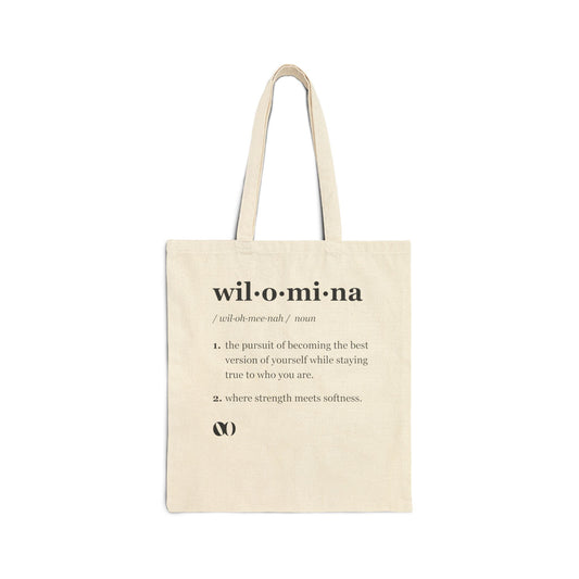 "wil·o·mi·na" Definition Everyday Tote Bag